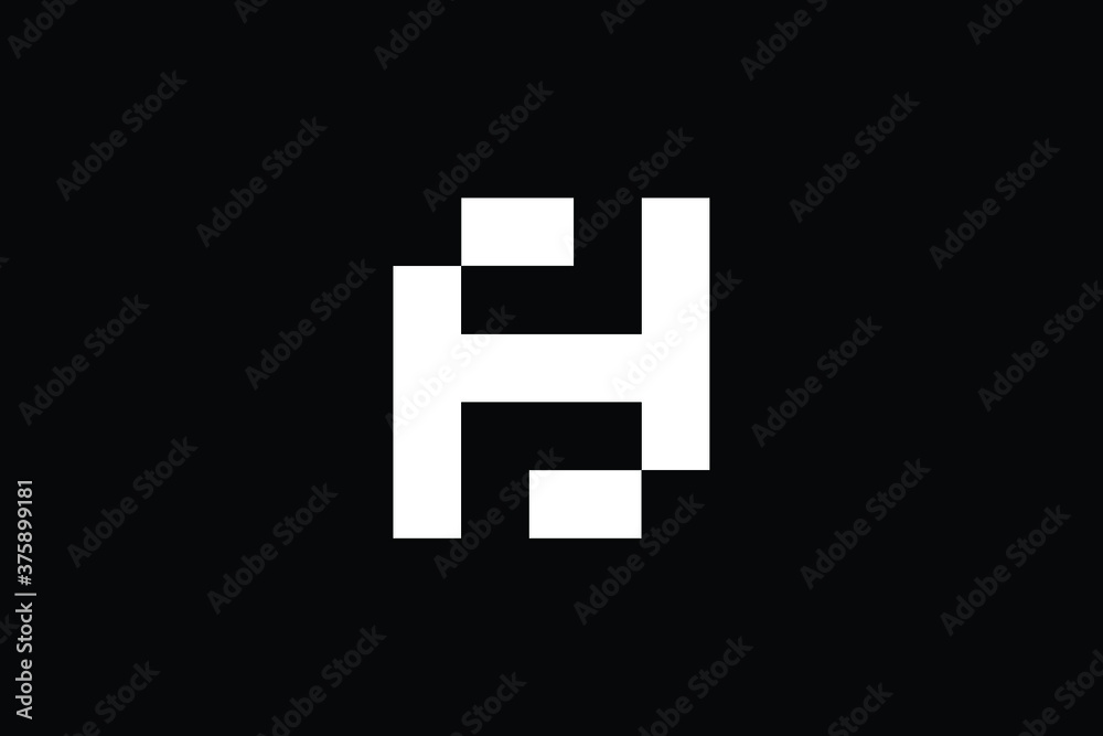Minimal Innovative Initial HS logo and SH logo. Letter HS SH creative elegant Monogram. Premium Business logo icon. White color on black background Minimal Innovative Initial HS logo and SH logo. Letter HS SH creative elegant Monogram. Premium Business logo icon. White color on black background