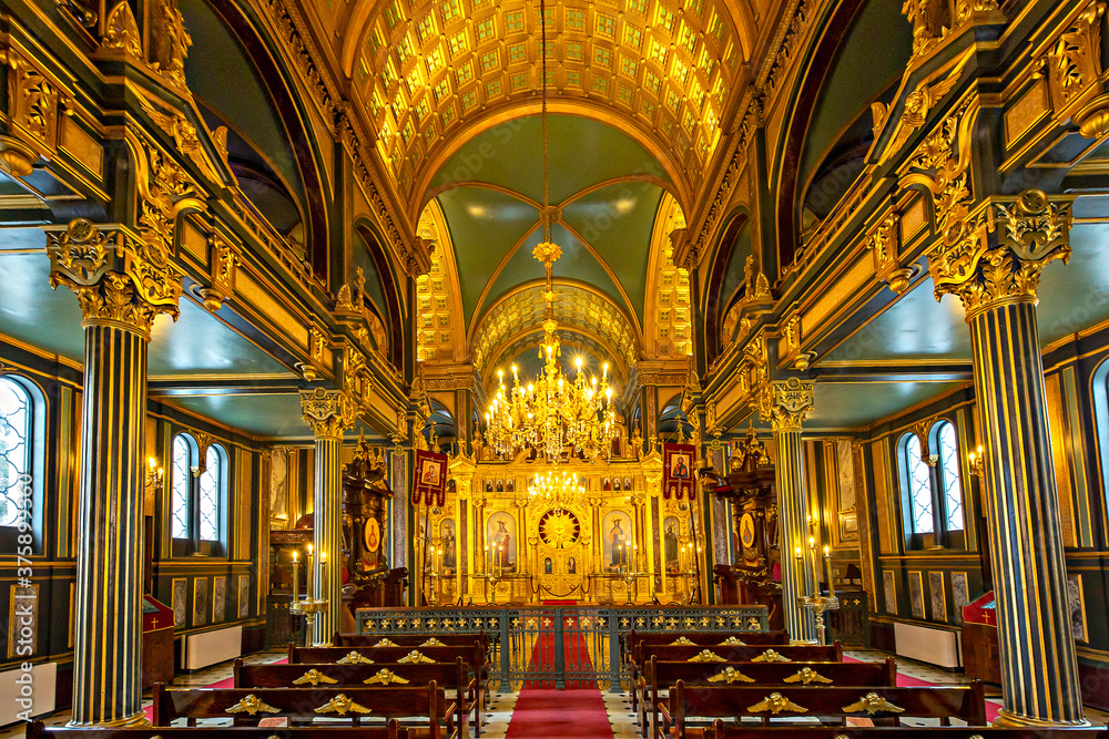 Obraz premium Bulgarian Orthodox St. Stephen Church in Istanbul, Turkey
