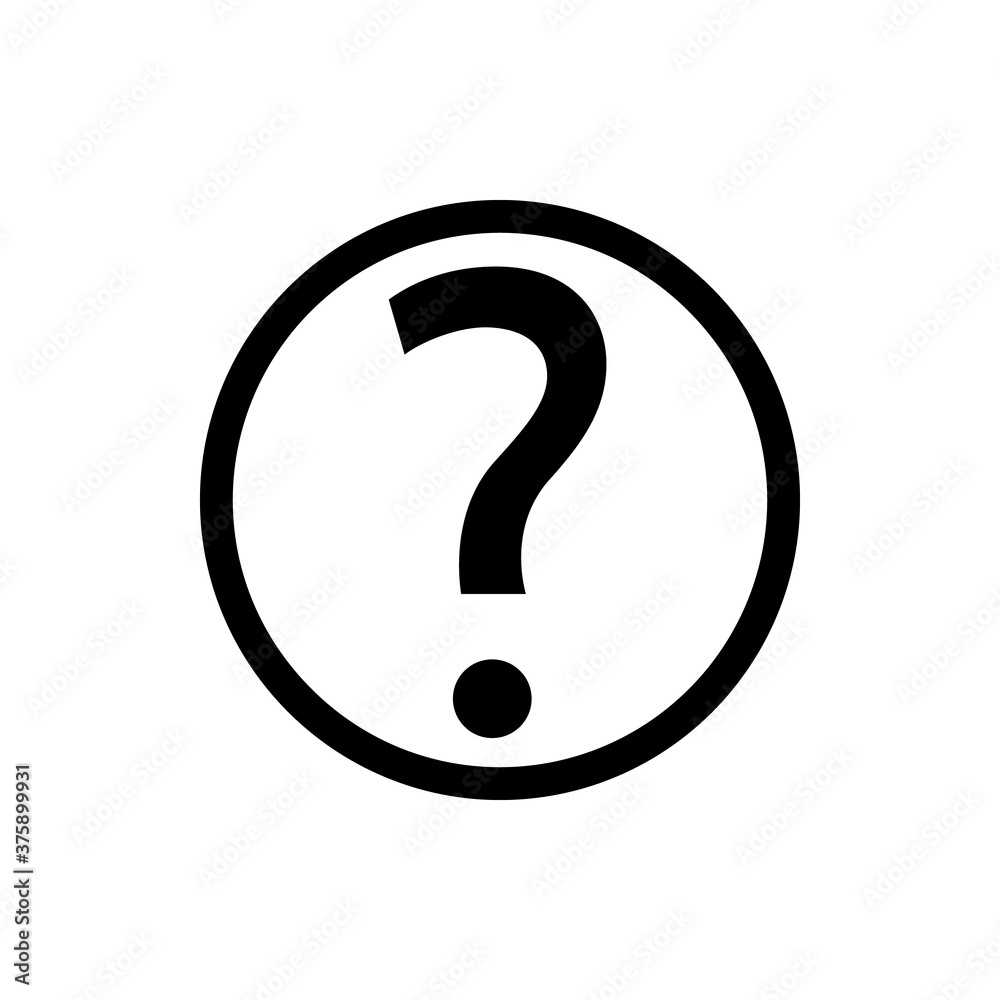 Question mark icon. Internet flat icon symbol for applications. Question mark icon. Internet flat icon symbol for applications.