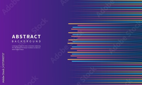 Abstract colourful speed lines futuristic background