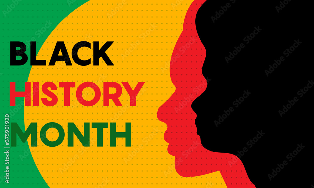 Black History Month. Celebrated annually in February in the USA and Canada, October in Great Britain . Background, poster, greeting card, banner design. 