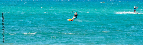 kite surfing in the sea © mario