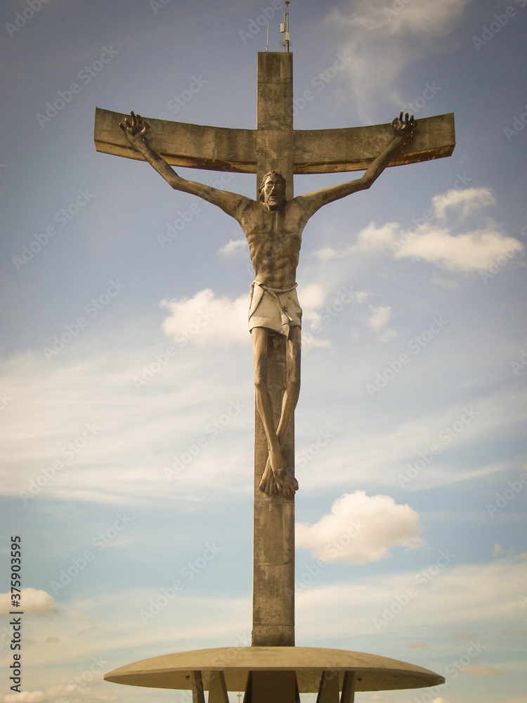 Jesus in the cross in Vitoria da Conquista, Brazil