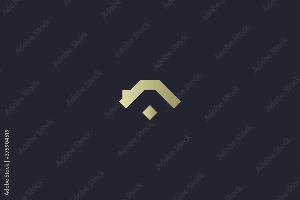 Luxury Gold House Property Real Estate Logo Luxury Gold House Property Real Estate Logo