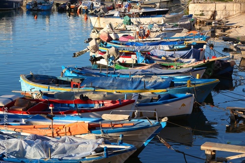 Fotografie Fishing harbor of Bisceglie, Italy