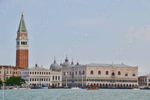 Piazza San Marco and the Venetian Lagoon in Venice Italy