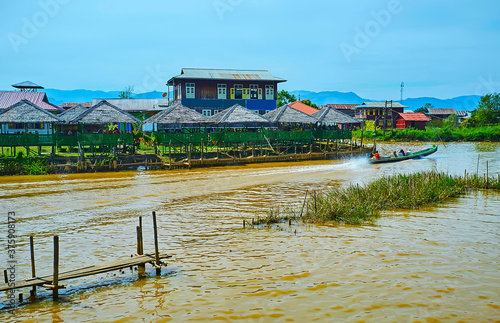 Dinner on Inle Lake, Ywama, Myanmar photo