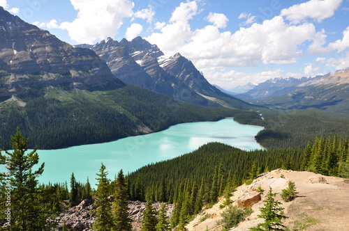 Lago Peyto en Canadá photo