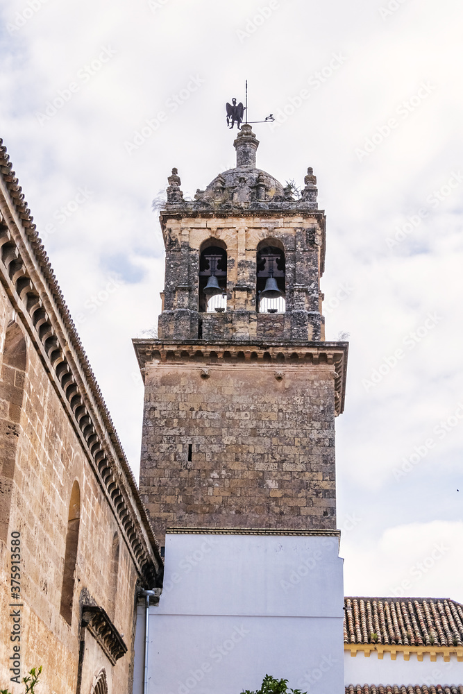 View of Church of Saint Marine of Holy Waters (Iglesia de Santa Marina de Aguas Santas, XIII century). It is one of the so-called 