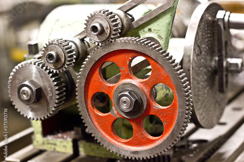 Gears, element of a metalworking machine