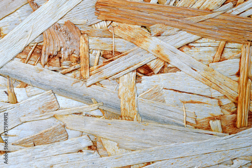 Osb wood Board for wall decoration.