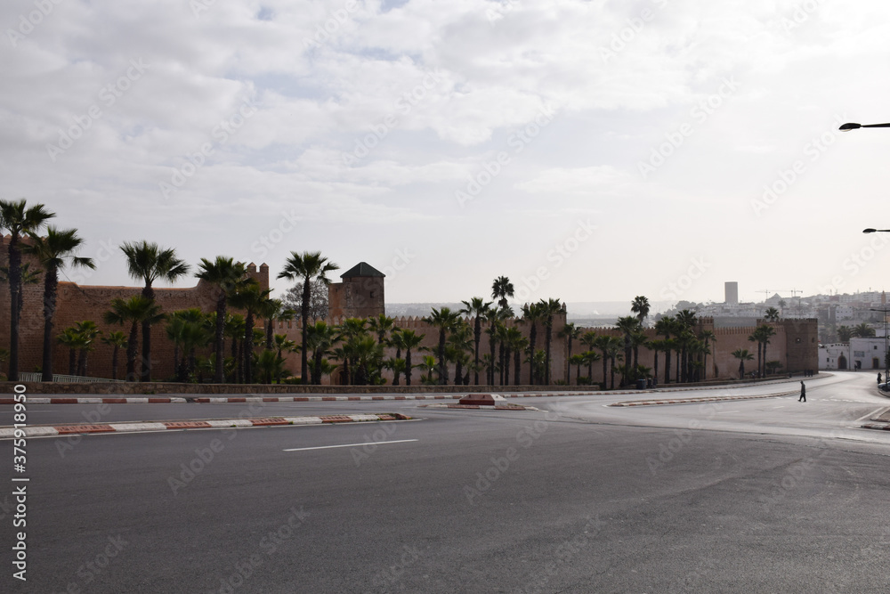 Kasba  Oudaia wall in rabat, morocco