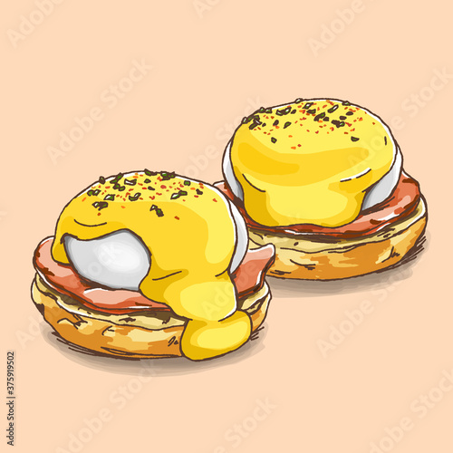 Ham Eggs Benedict