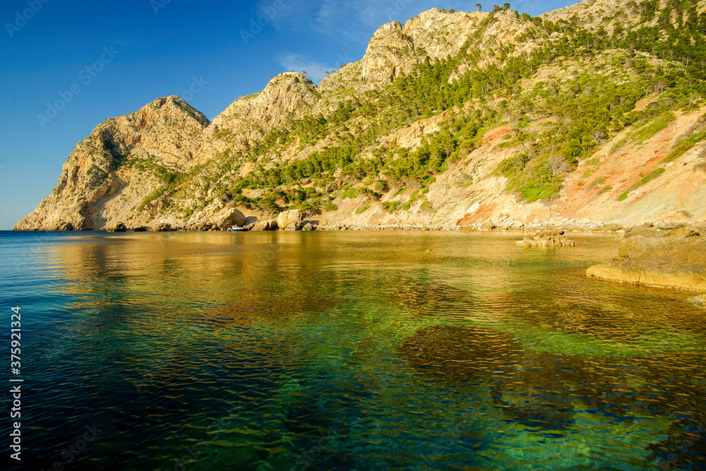 Cala en Basset. Morro de Sa Ratjada.Andratx. Ponent.Mallorca.Illes Balears.España. Cala en Basset. Morro de Sa Ratjada.Andratx. Ponent.Mallorca.Illes Balears.España.