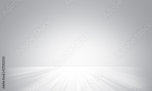 White gray gradient background with spotlight lighting on floor for product display.