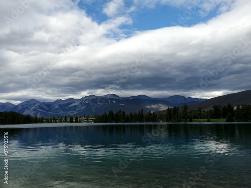 Stormy Clouds hovering over Lac Beauvert