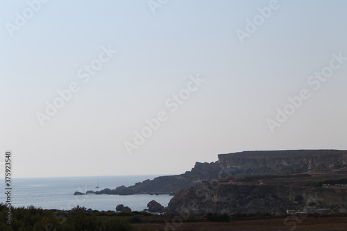 view from the top of a cliff