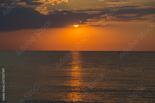 sunset at the beach