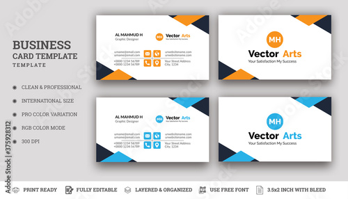 Modern Business Card Template. Creative Name Card & Business Card For Your Personal Business.