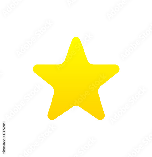 Star vector icon. Vector star. Star icon. Level complete. Logo template. Cartoon star. Ui elements. Golden star. Star shape.