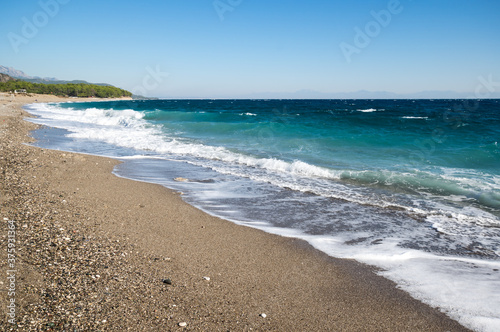 The coast of Mediterranean sea