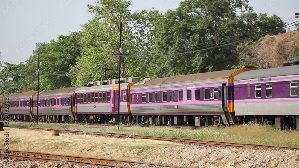 Passenger Train at Chiangmai Railway Station, End of North routh railway of thailand.
Passenger Train at Chiangmai Railway Station, End of North routh railway of thailand.