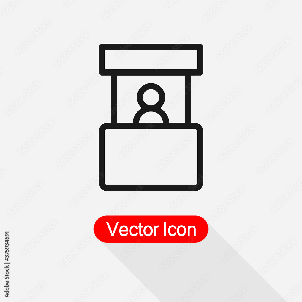 Promo Stand Icon, Exhibition Icon Vector Illustration Eps10 Promo Stand Icon, Exhibition Icon Vector Illustration Eps10