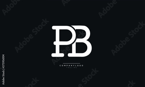 PB Letter Business Logo Design Alphabet Icon Vector Monogram 