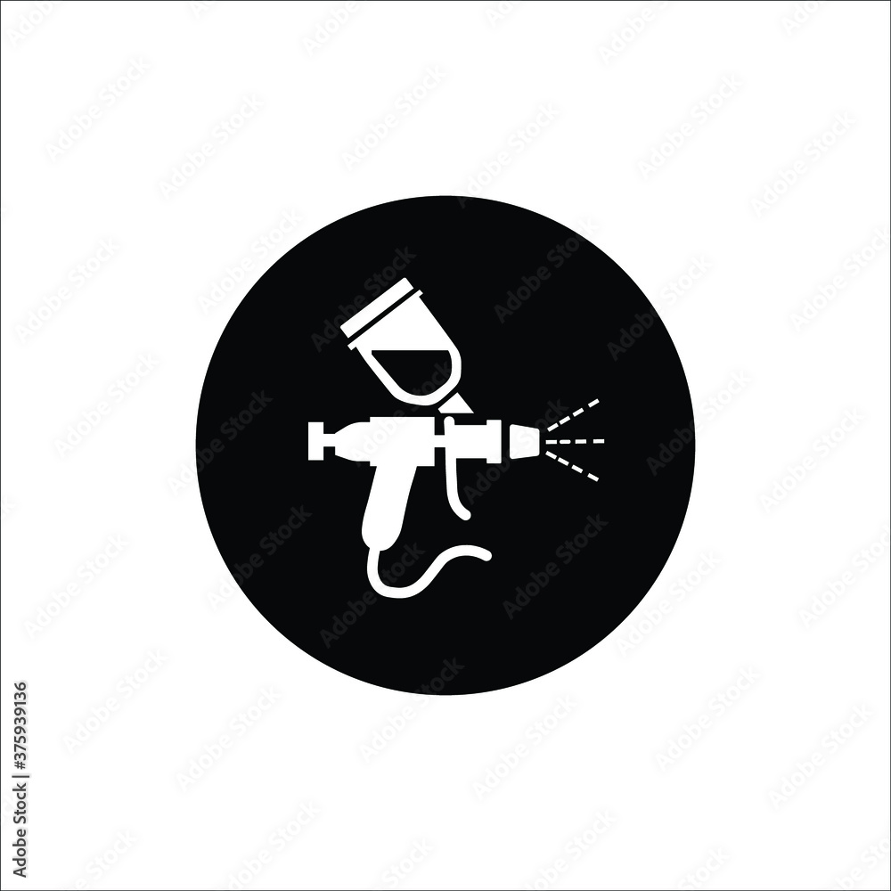 color spray, isolated icon on white background, auto service color spray, isolated icon on white background, auto service