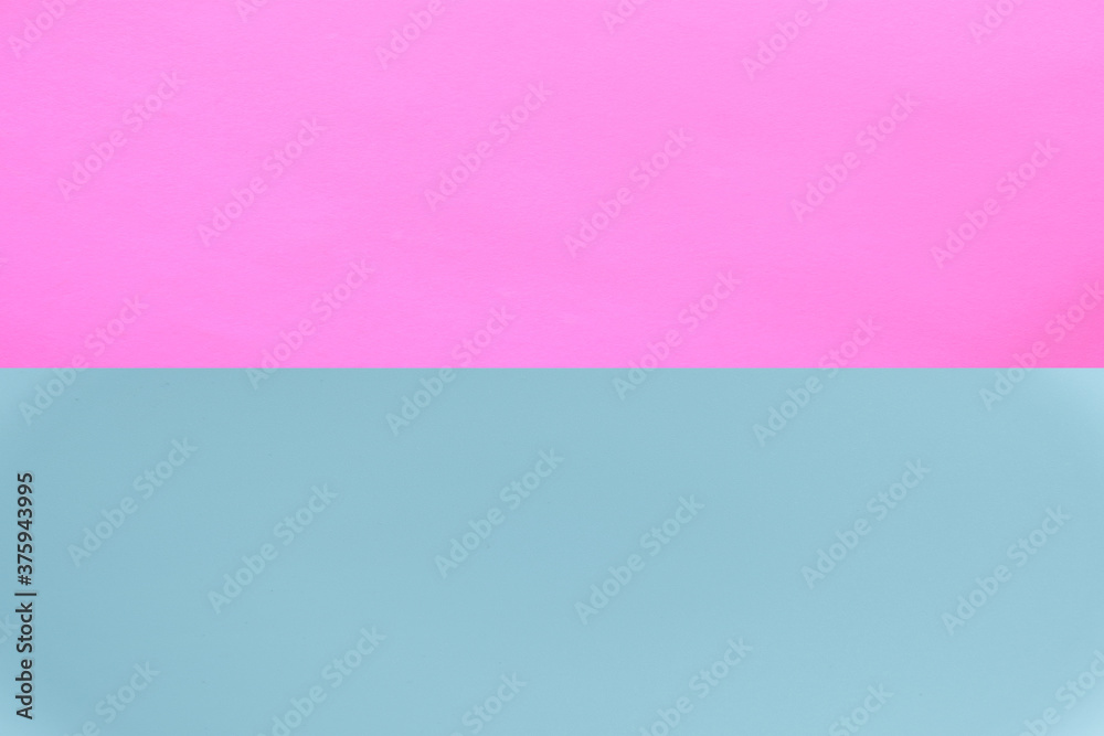 Two color walls texture for background, pink and lightblue