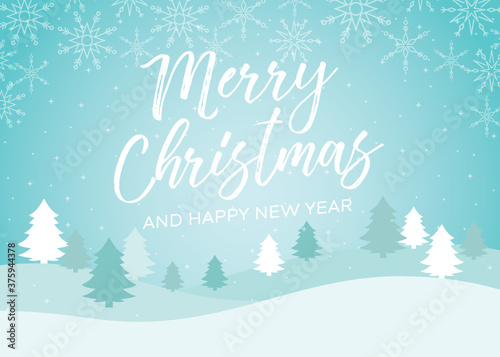 Merry Christmas and Happy New Year Greeting Card  Holiday Card  Graphic Layout Template  Digital Print  Vector Illustration Background