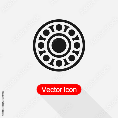 Ball Bearing Icon Vector Illustration Eps10