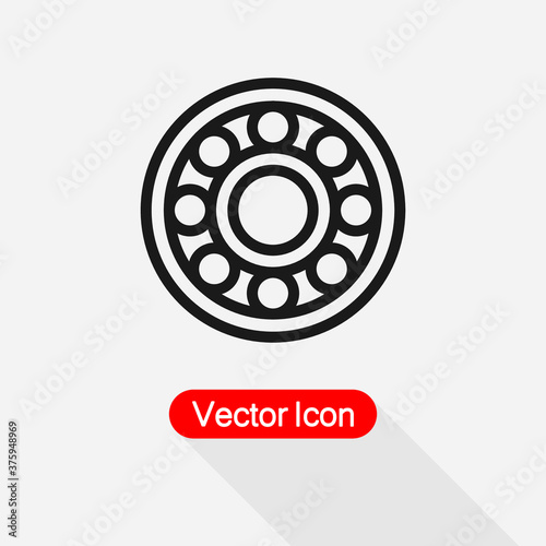 Ball Bearing Icon Vector Illustration Eps10