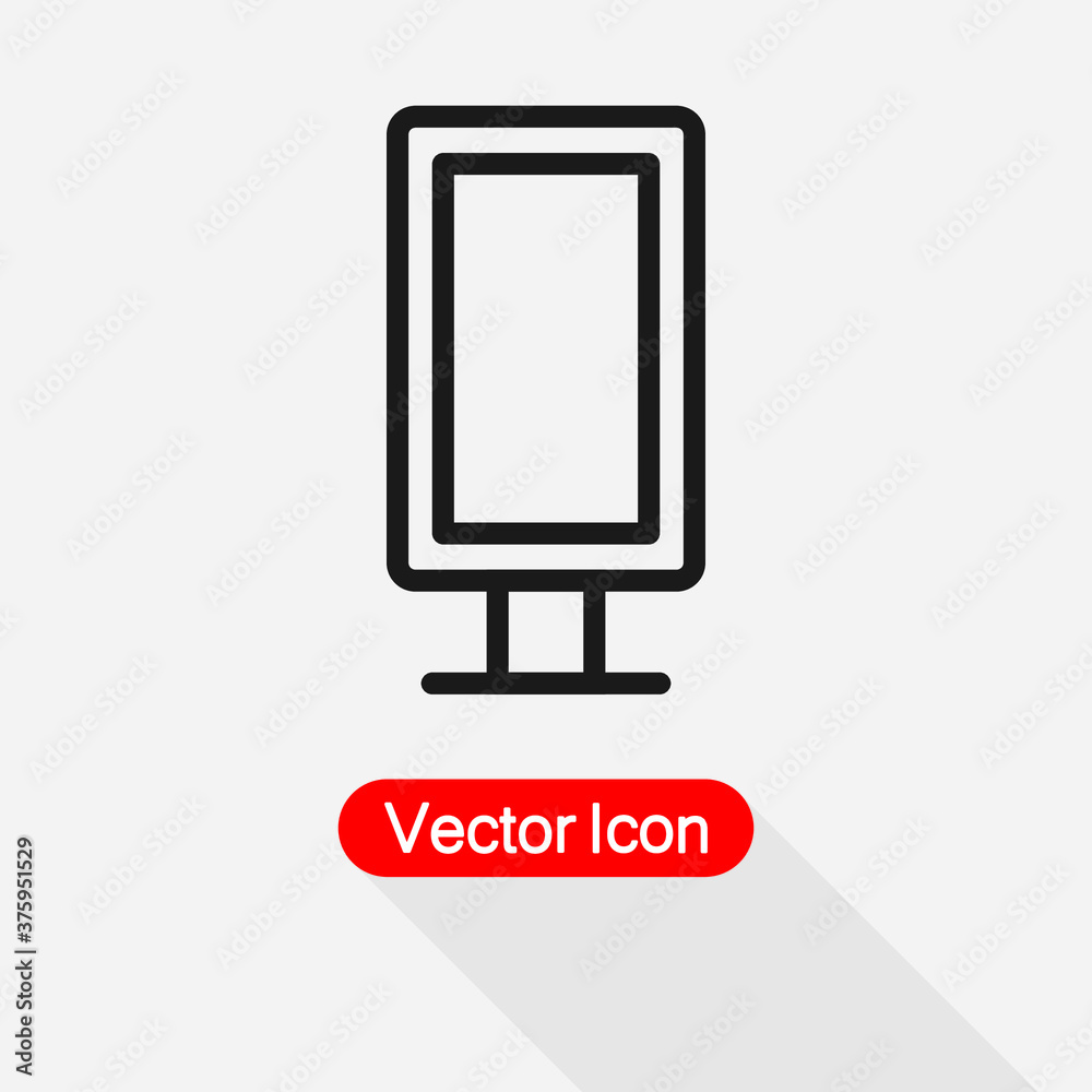 Billboard Icon Vector Illustration Eps10 Billboard Icon Vector Illustration Eps10