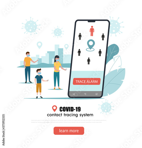 Covid-19 contact tracing system, mobile application to prevent spread virus.