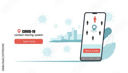 Covid-19 contact tracing system, mobile application to prevent spread virus.