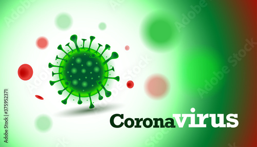 Vector of viruses on white background. bacteria germs microorganism virus cell , human health microbiology science and virus outbreaking concept, isolated vector illustration