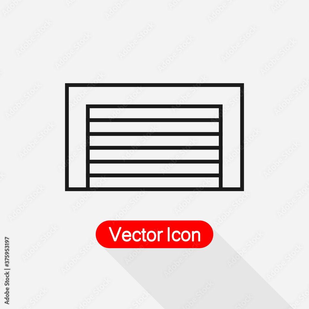 Building Garage Icon Vector Illustration Eps10 Building Garage Icon Vector Illustration Eps10