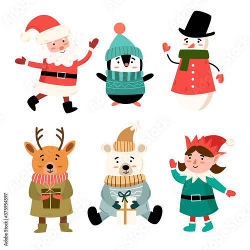 set of Christmas characters © artforwarm