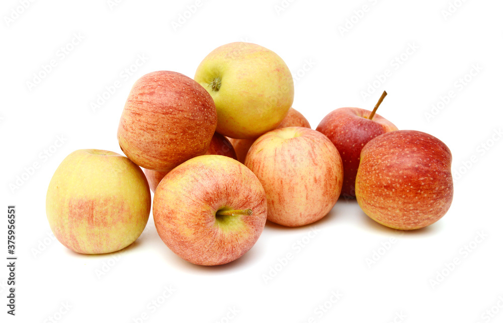 Fresh red apples isolated on white background Fresh red apples isolated on white background