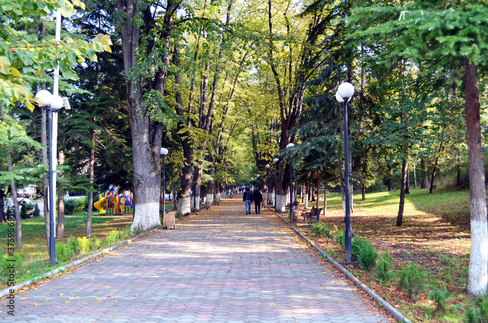 Fototapeta premium Georgia Republic - Borjomi Main Walkway