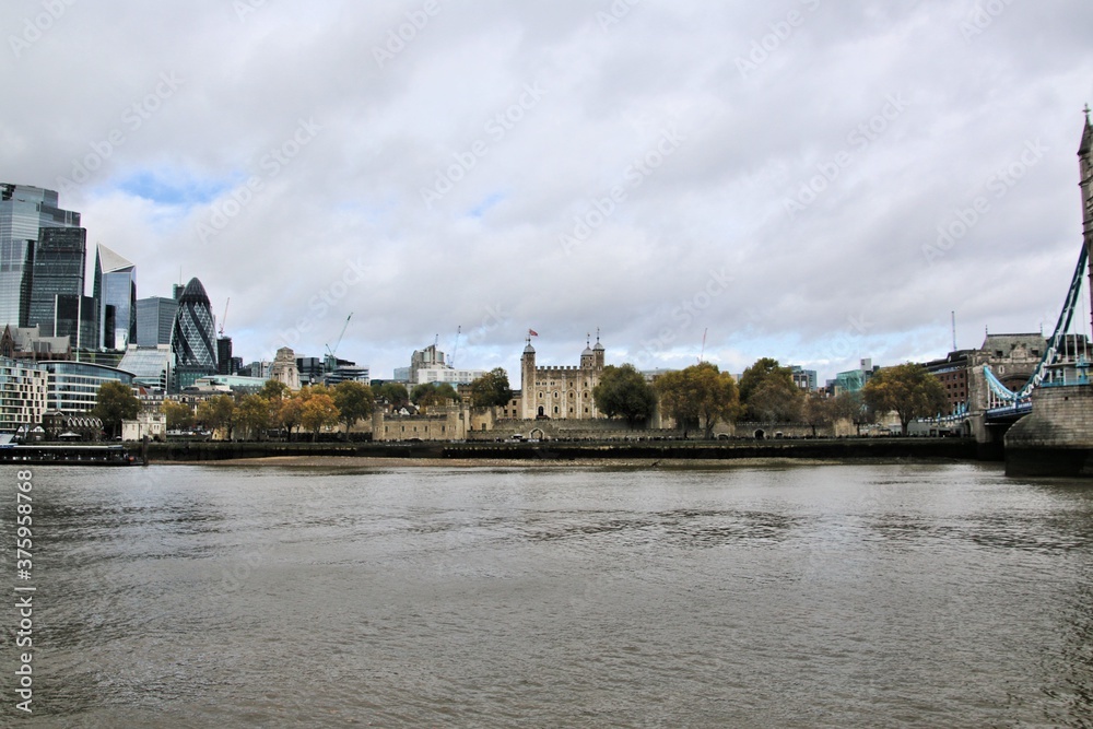 A view of the Tower of London