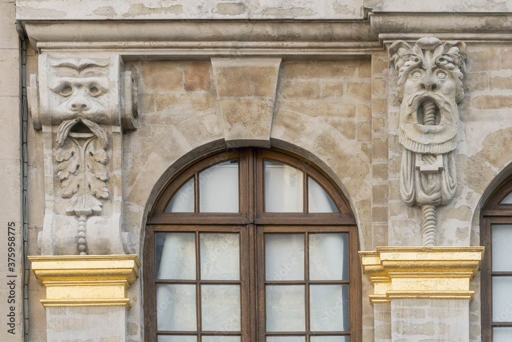 detail of the facade of House of the Dukes of Brabant on the Grand Place in brussels, Belgium
