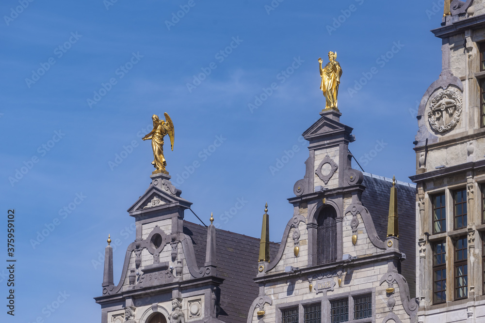 Grote Markt Guildhalls, Antwerp, Belgium,