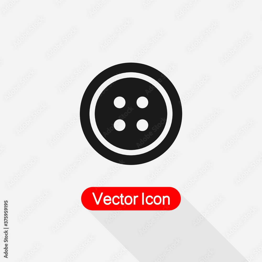 Clothes Button Vector Icon Vector Illustration Eps10 Clothes Button Vector Icon Vector Illustration Eps10