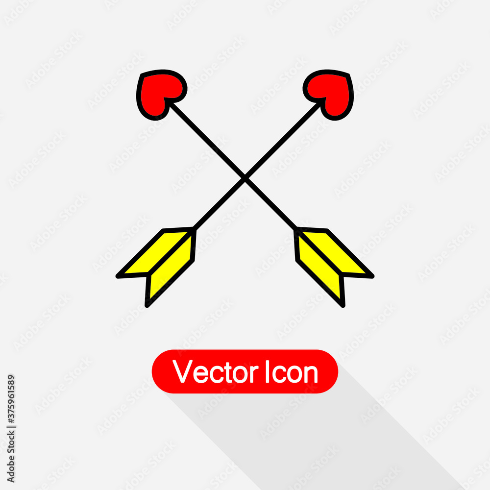 Cross Cupid Arrow Icon Cupid Arrow Icon Vector Illustration Eps10 Cross Cupid Arrow Icon Cupid Arrow Icon Vector Illustration Eps10