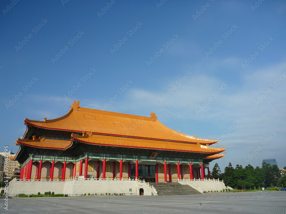 Fototapeta premium Sunny view of the National Theater and Concert Hall