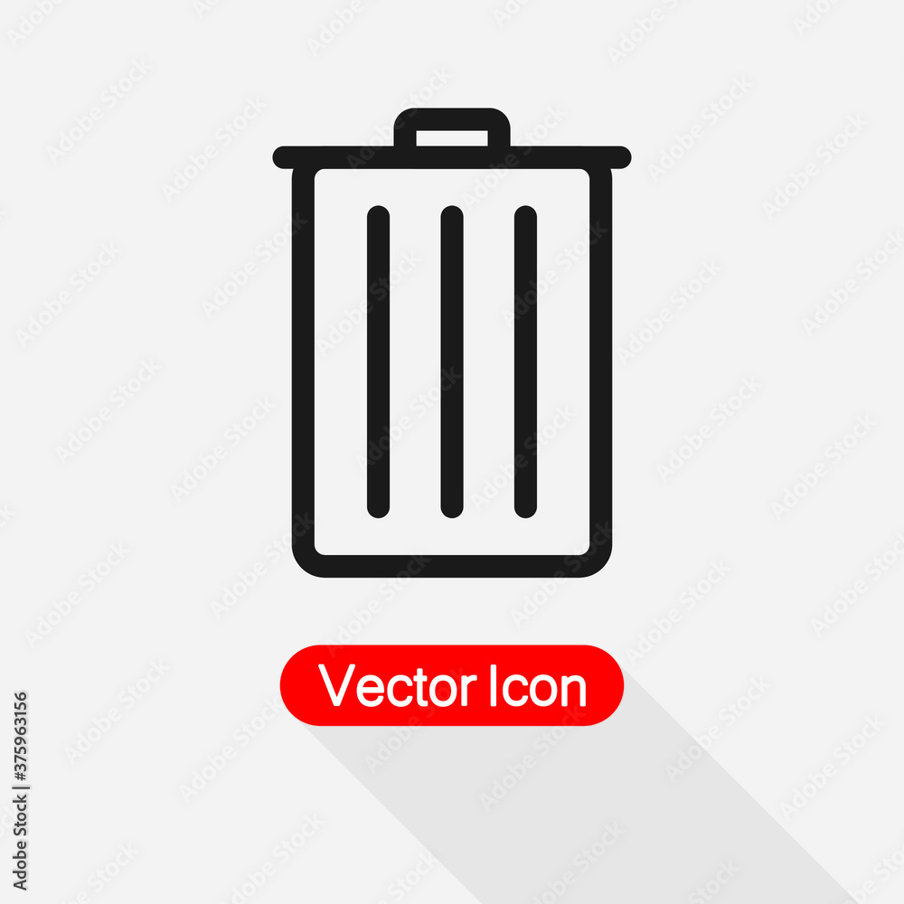 Delete Icon, Recycle Bin Icon Vector Illustration Eps10 Delete Icon, Recycle Bin Icon Vector Illustration Eps10