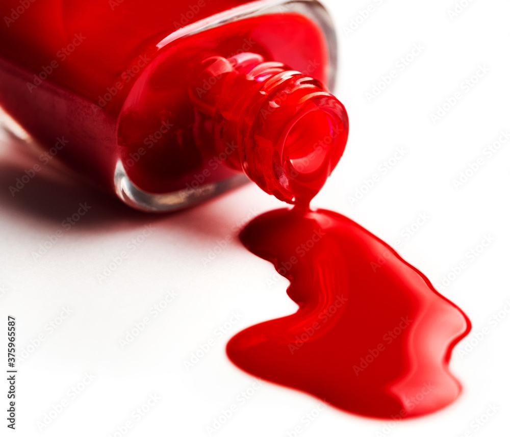 pouring nail polish from bottle pouring nail polish from bottle