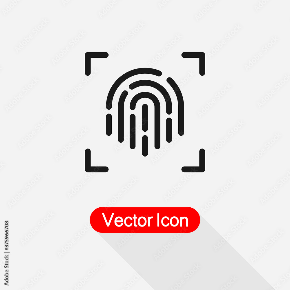 Fingerprint Icon Vector Illustration Eps10 Fingerprint Icon Vector Illustration Eps10